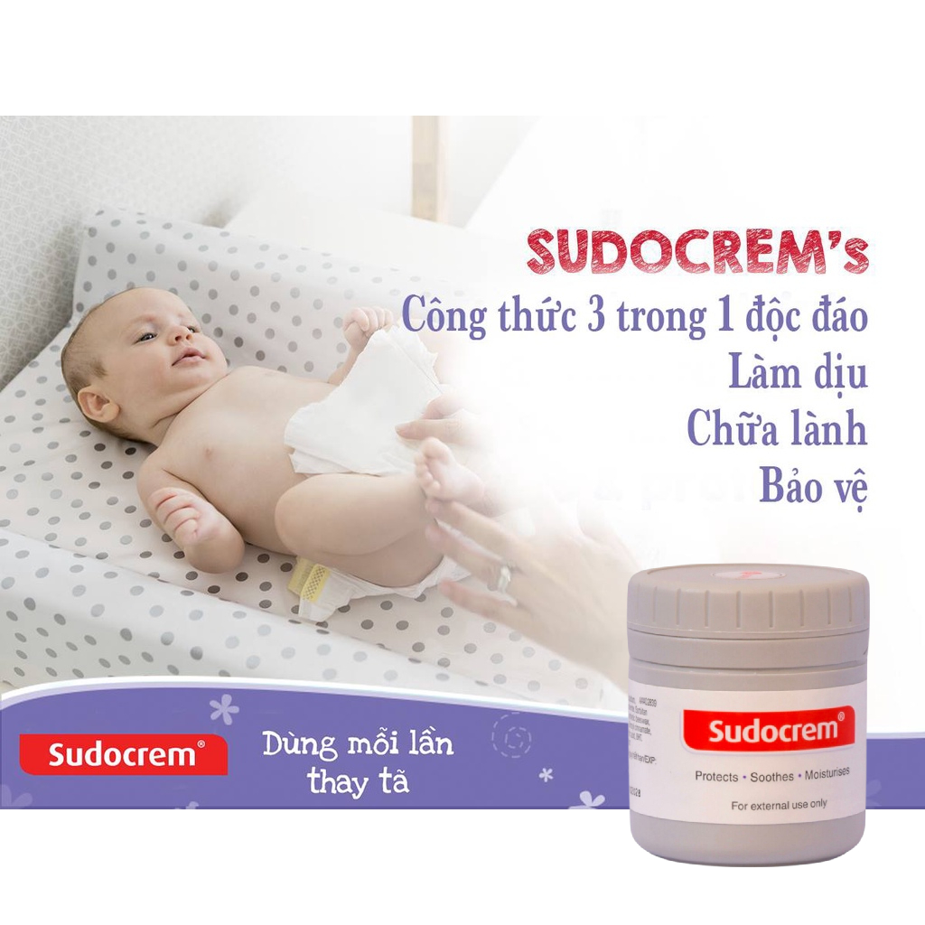 Kem Chống Hăm Tã Dành Cho Bé Sudocrem hộp 60g