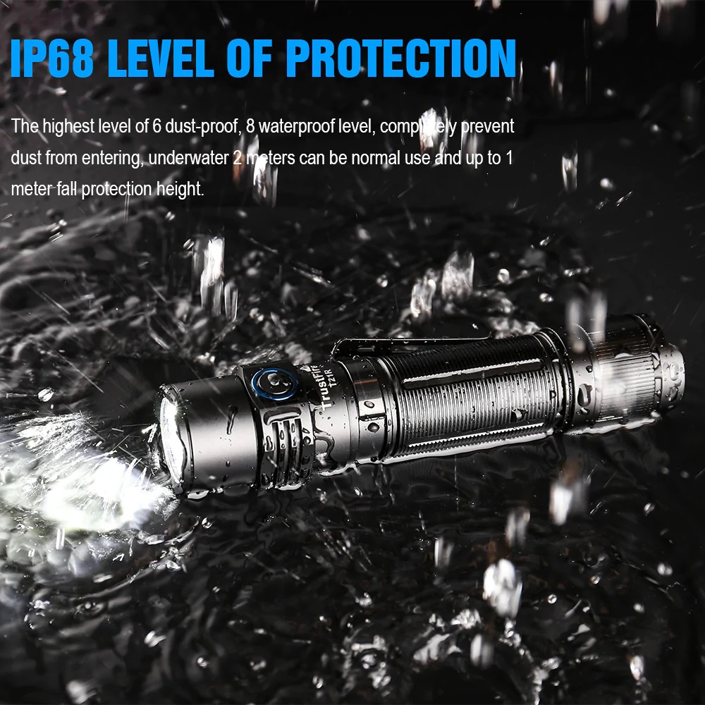 Đèn pin chiến thuật Trustfire T21R với độ sáng 2600lumen,nhỏ gọn,bền bỉ,mạnh mẽ,hiệu năng cao - Hàng nhập khẩu