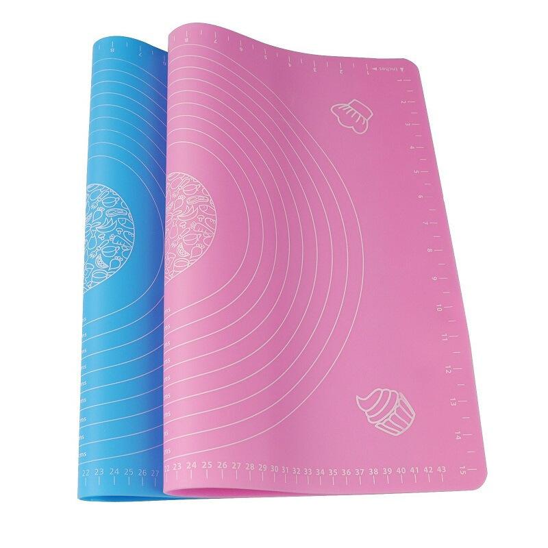 Thảm nướng chống trượt Thảm nướng chống dính silicone lớn thảm cán bột thảm silicone thảm nhào bột bánh pizza fondant - thảm nhựa epoxy 50 * 40cm