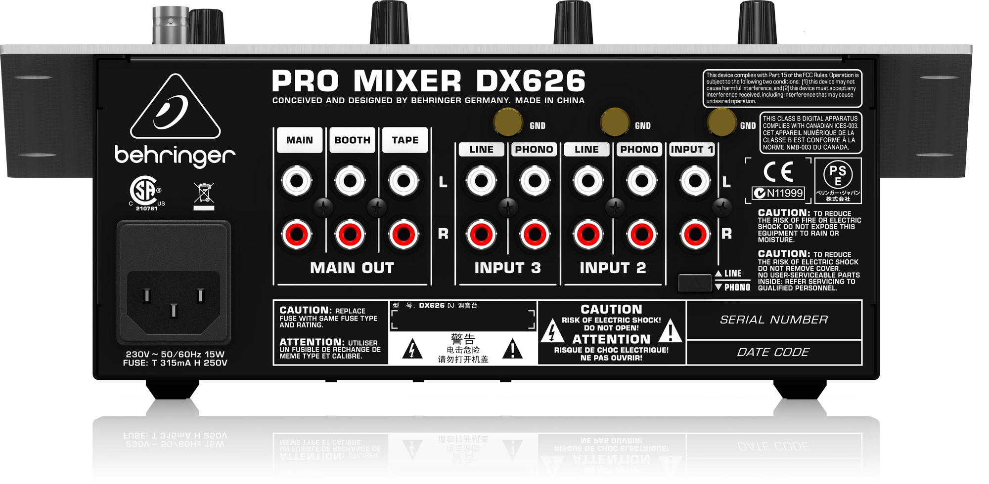 DJ Mixer Behringer DX626- Hàng Chính Hãng
