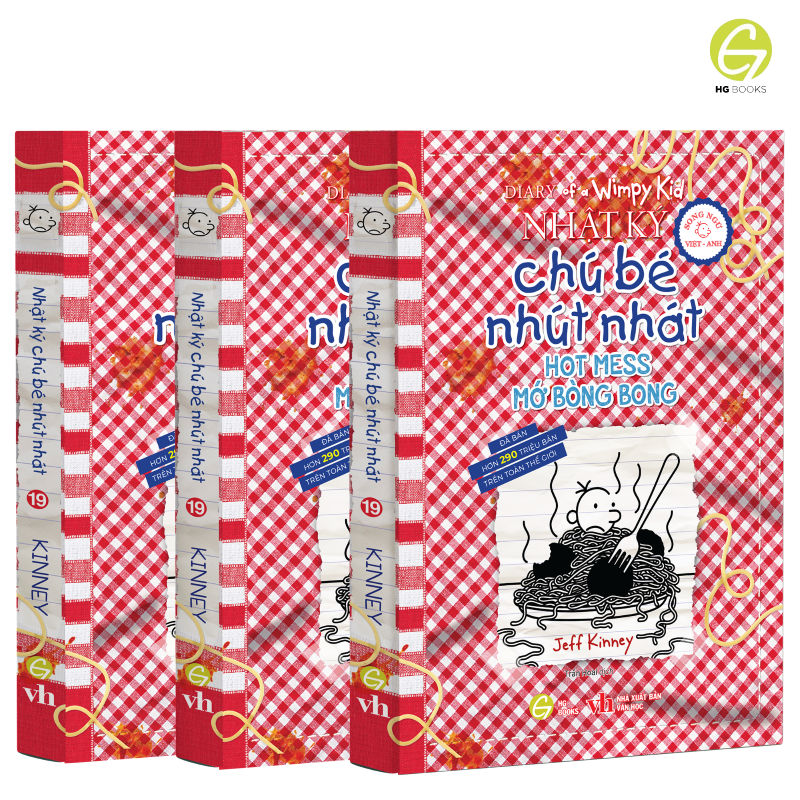 Nhật Ký Chú Bé Nhút Nhát tập 19 song ngữ &amp; tiếng Việt - Diary of a Wimpy Kid: Hot mess, tặng file nghe &amp; note từ vựng