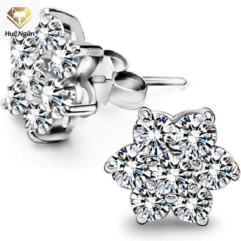 Bông tai bạc Ý 925 Huệ Ngân - Ngôi sao may mắn RYE140840