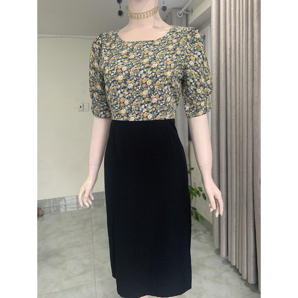 Đầm Váy Nữ Tay Bồng Công Sở Lịch Sự - QA0044