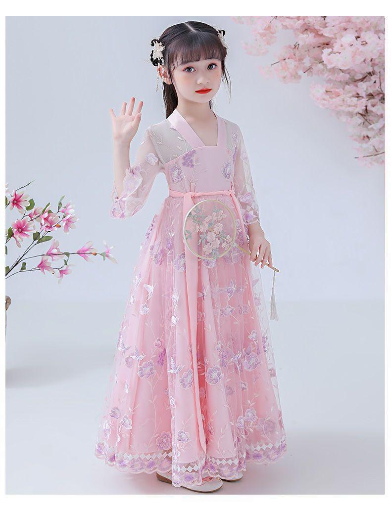 CHENGRUI Cô gái Hán phục nữ nhi cổ trang váy nàng tiên váy váy công chúa váy Trung Quốc phong cách siêu tiên mùa hè váy mùa hè