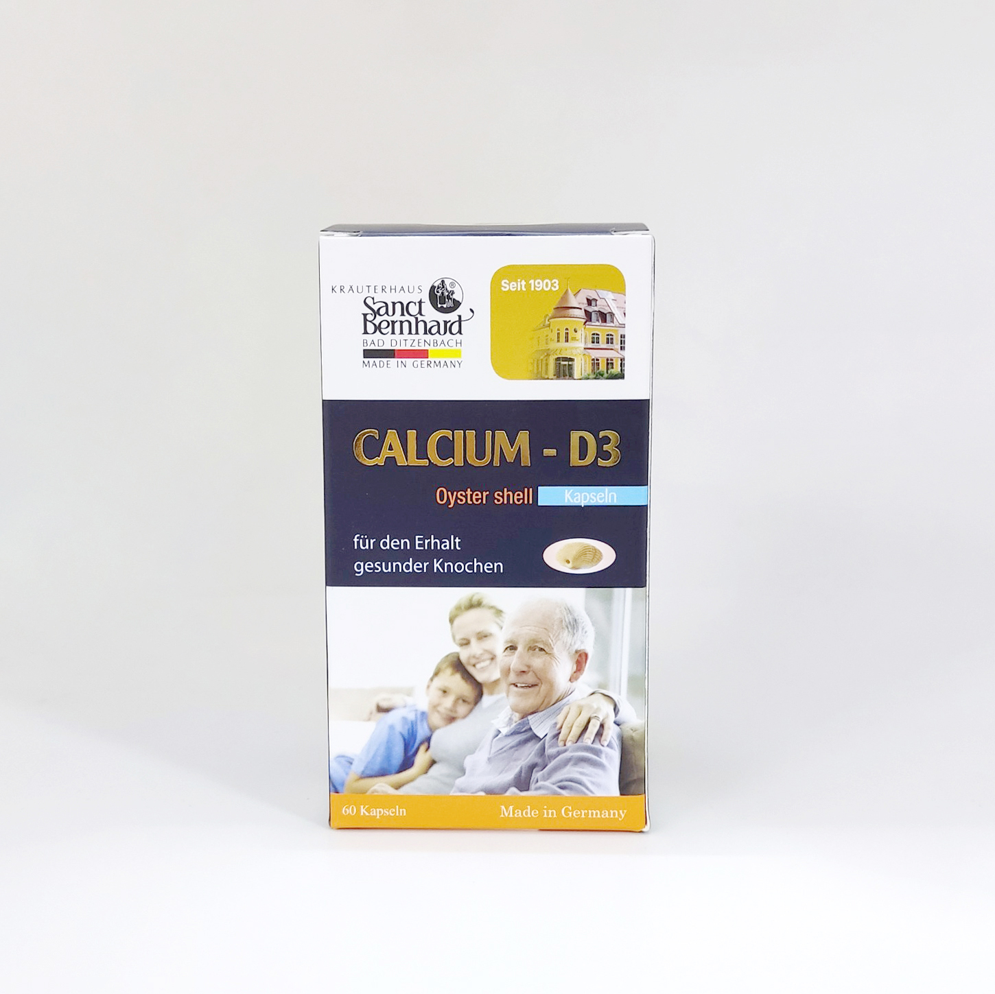 Viên nang Calcium D3 - Hộp 60 viên giúp bổ sung Canxi và các Vitamin cho cơ thể người già, trẻ em, phụ nữ có thai và cho con bú, giúp hệ xương răng chắc khỏe