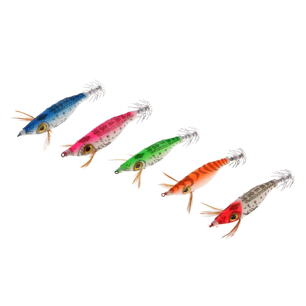 Luminous Squid Jig Hook Lifelike 3D Eyes Bionics Shrimp Fishing Lure