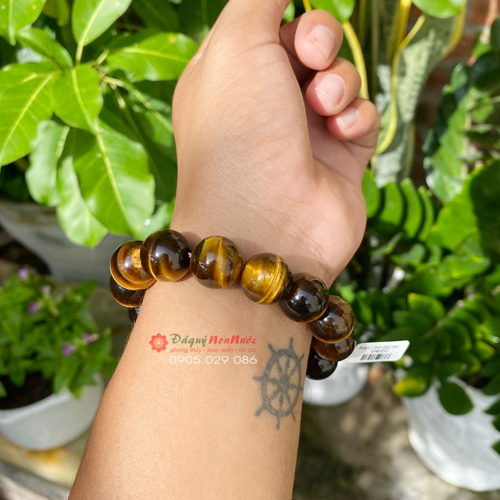 Vòng tay mắt hổ vàng nâu dành cho Nam