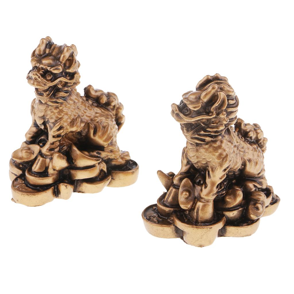 Phong Thủy Chi Lâm Cải May Mắn Tượng Đồ Mặc Nhà Bài Thủ Công
