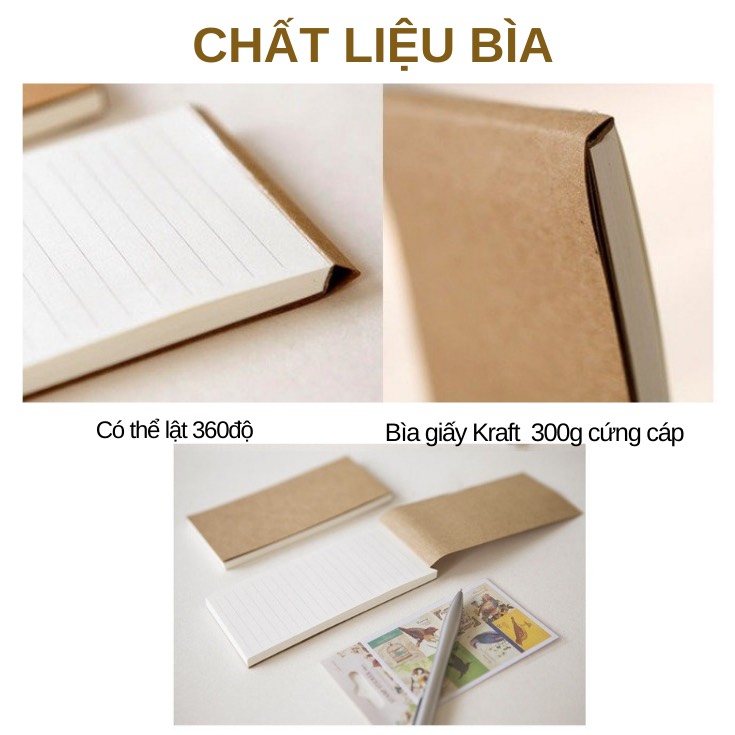 Giấy ghi chú / giấy nhớ / Giấy note giấy nhắn cho học sinh, văn phòng – Set 2 cuốn- 100 tờ 