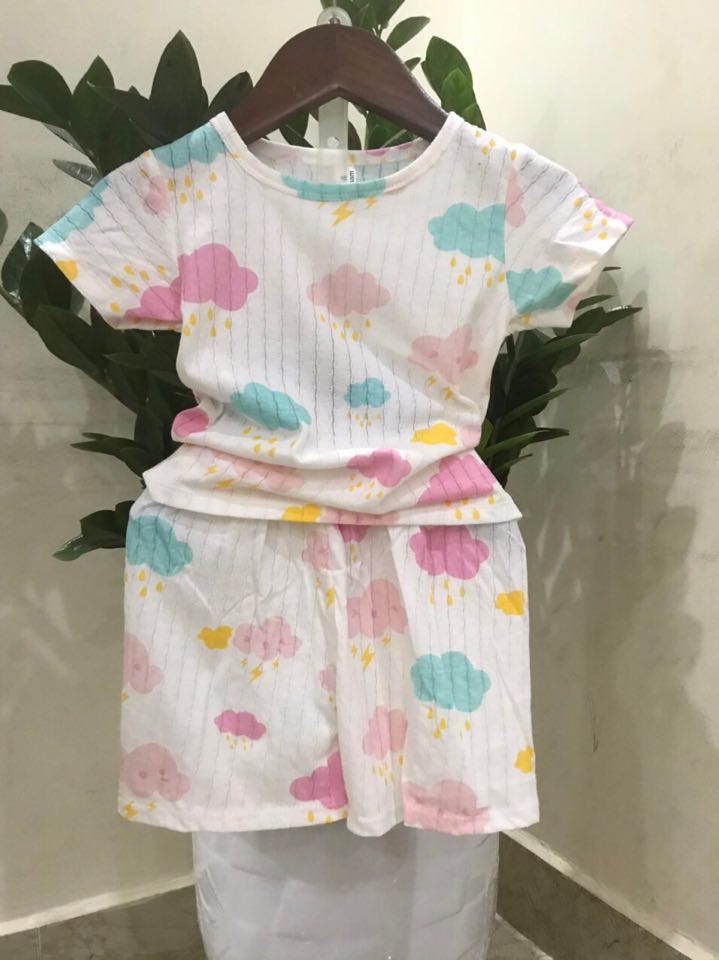 Set 5 bộ sơ sinh cotton giấy cao cấp