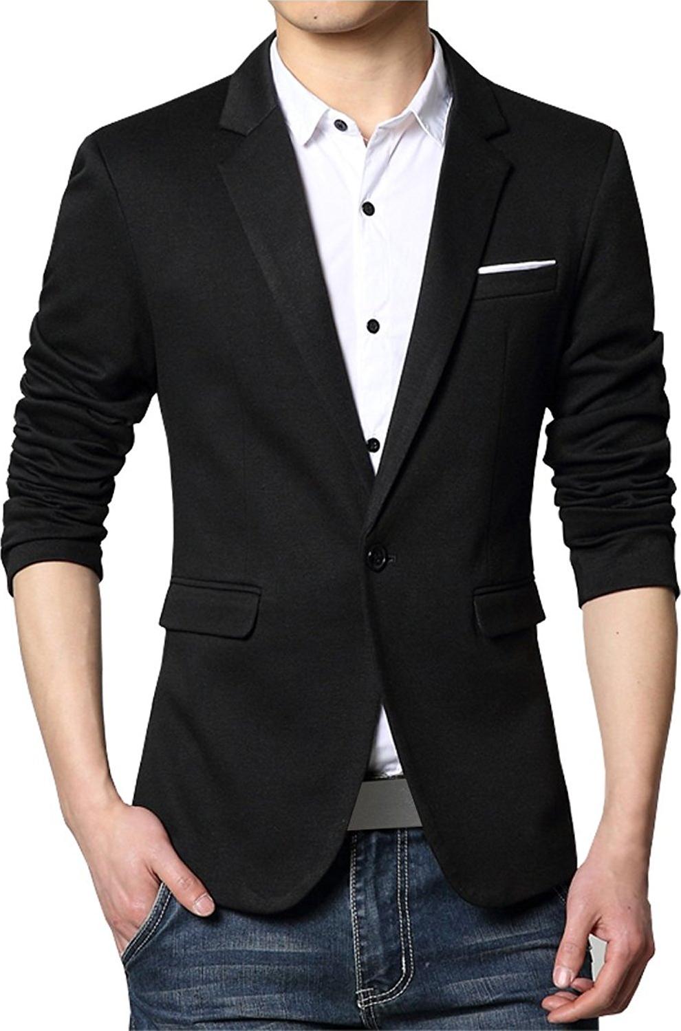 Áo vest nam form ôm body màu đen chất vải mềm mịn may đúng chuẩn 2 lớp dựng và độn vai có túi trong và ngoài (size M)