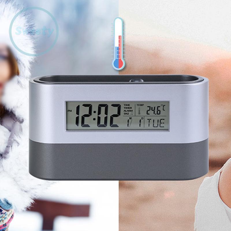 Đồng hồ tích hợp khay đựng bút có thể đo nhiệt độ tiện dụng