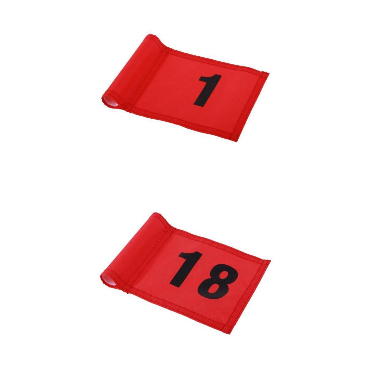 2 Pieces Golf Putting  Practice Outdoor Indoor Red