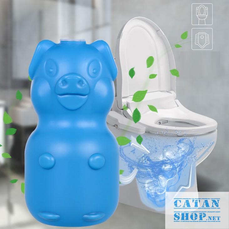 Lọ hình heo thả bồn cầu diệt khuẩn, khử mùi, tẩy siêu sạch, mùi thơm diệu nhẹ giúp giữ vệ sinh bồn cầu
