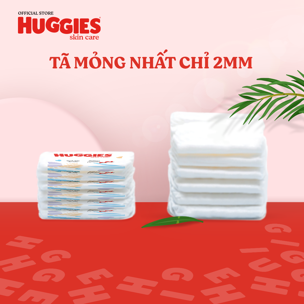 Combo 3 Tã dán Huggies Skincare Super Jumbo M 76+3 Miếng
