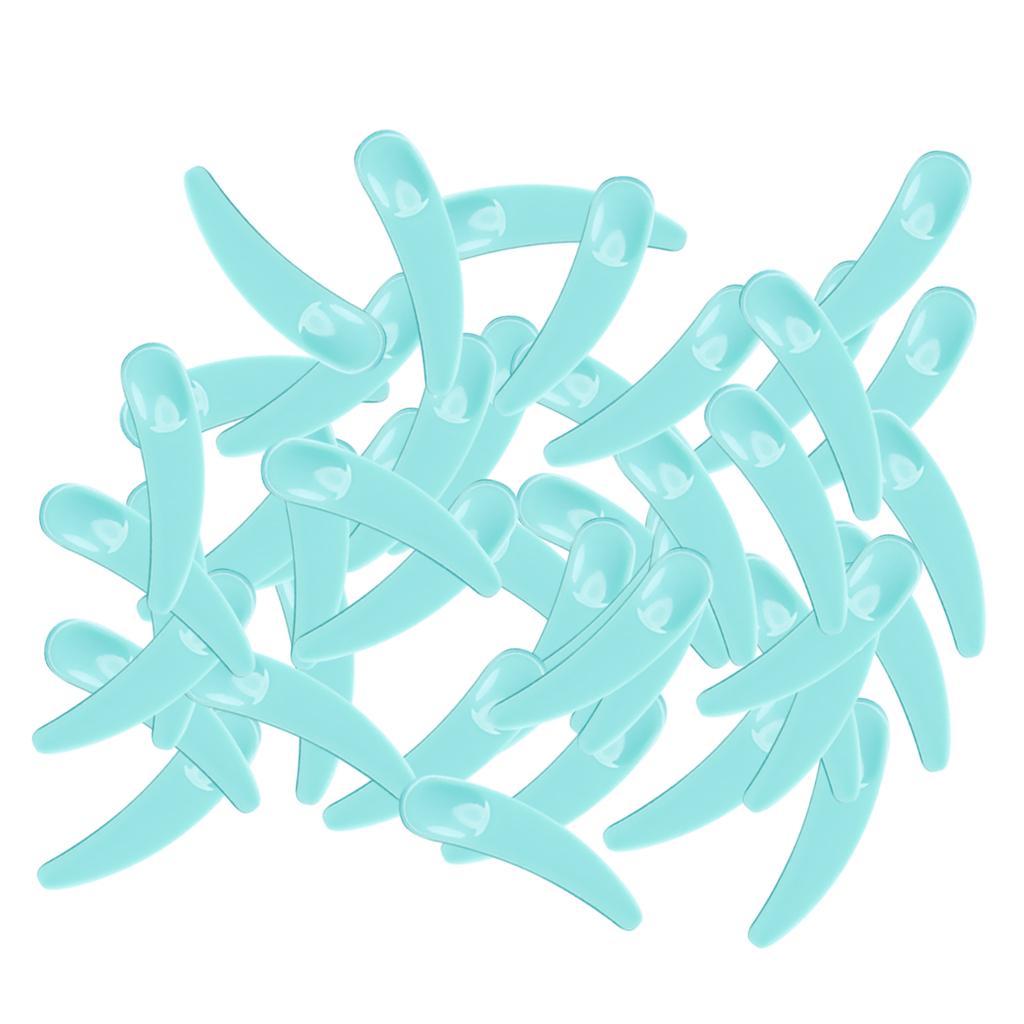 Pack of 100 Plastic Mini Cosmetic Spatula Scoop Makeup Mask Spoon Cosmetic Liquid Dropper - Disposable