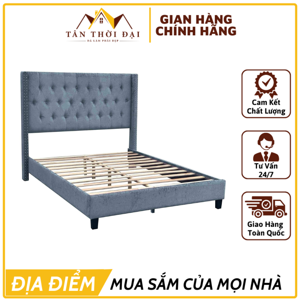Giường Ngủ, Giường Nhập Khẩu Đễ Dàng Tự Lắp Tại Nhà, Nội Thất Giá Tốt Tại Tổng Kho Nội Thất Tân Thời Đại