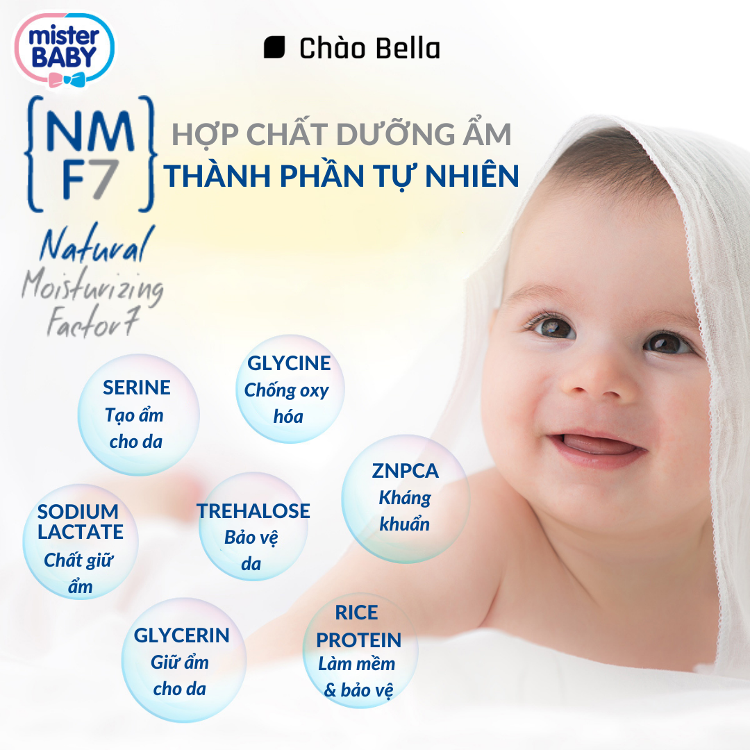 Kem Dưỡng Da Cho Bé Yêu Mister Baby Talc 150ml