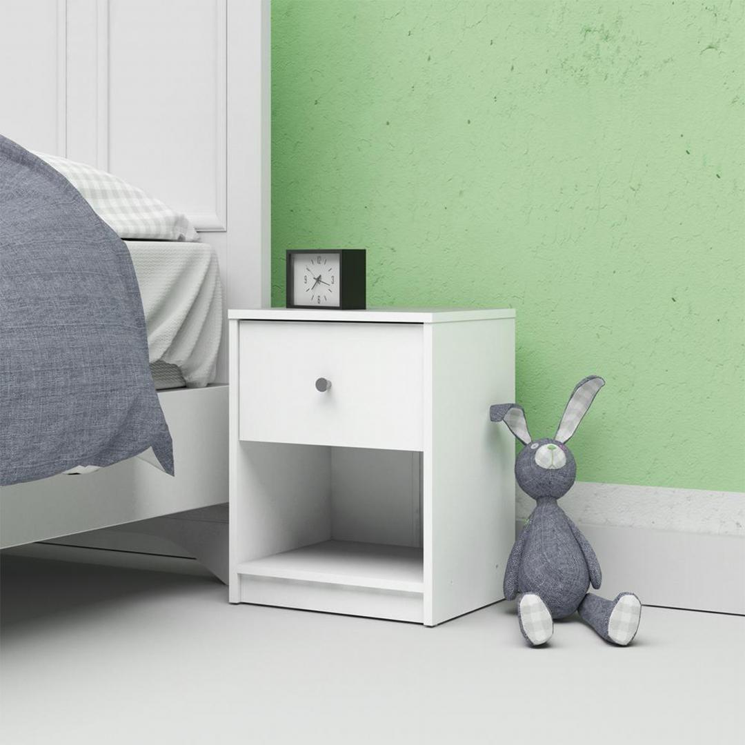 Tủ gỗ đầu giường hiện đại SMLIFE Nancy | Gỗ MDF dày 17mm chống ẩm | D38xR30xC48cm