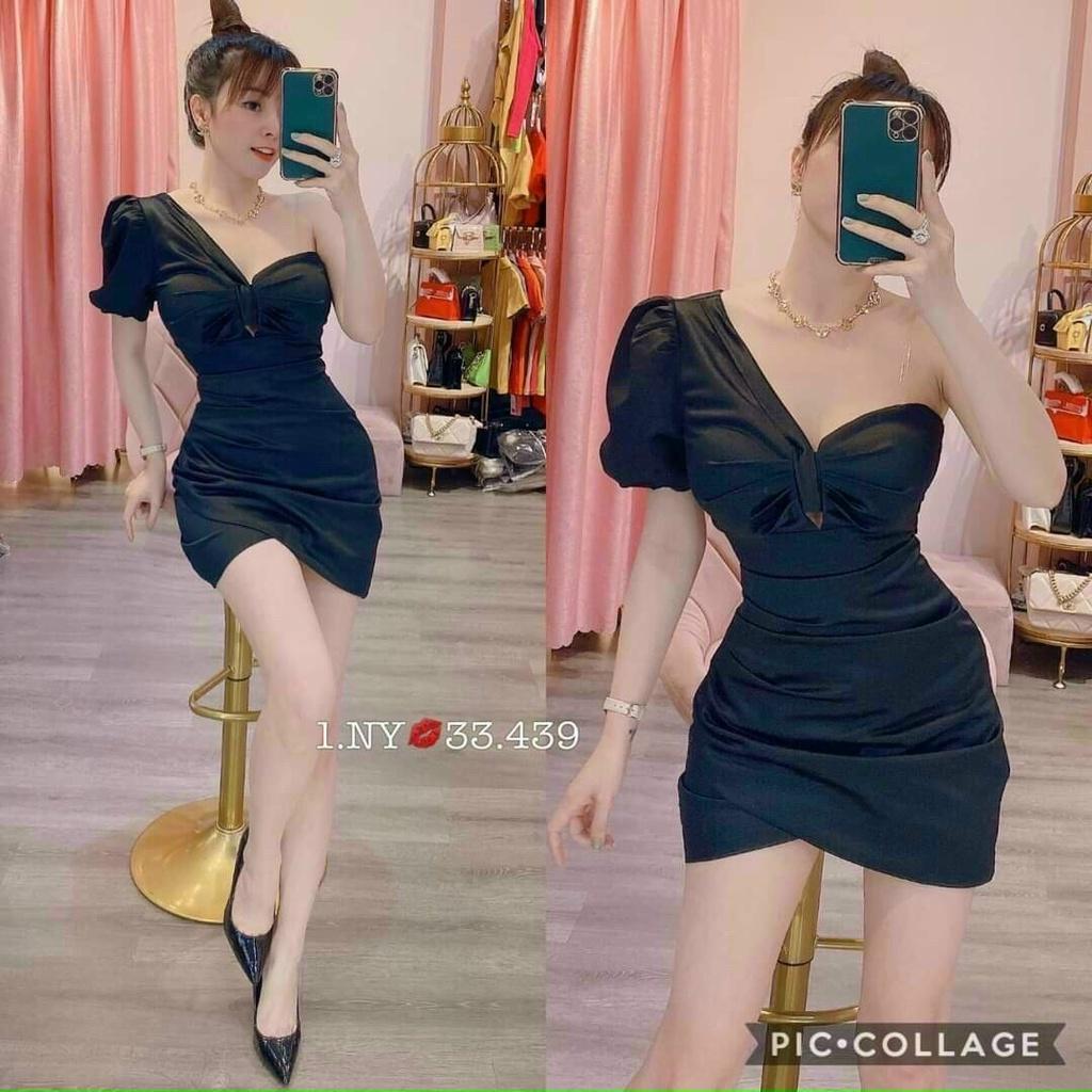 Váy đầm nữ body cúp ngực lệch vai kiểu dáng trẻ trung sang chảnh