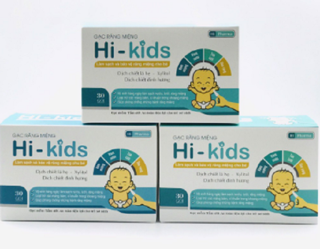 Gạc răng miệng Hi-Kids (Hộp 30 gói)