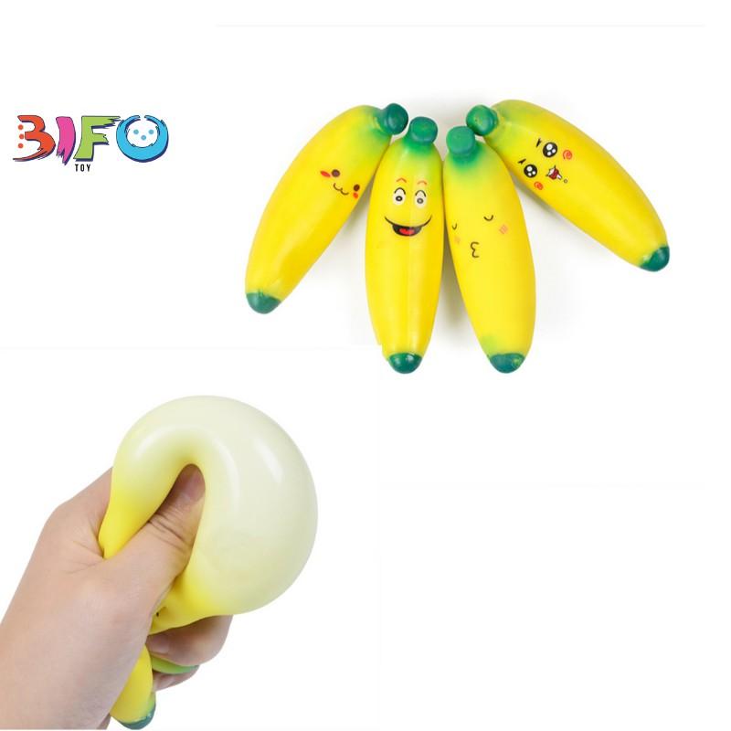 Đồ chơi mềm dẻo Squishy hình quả chuối ngộ nghĩnh đáng yêu cho bé