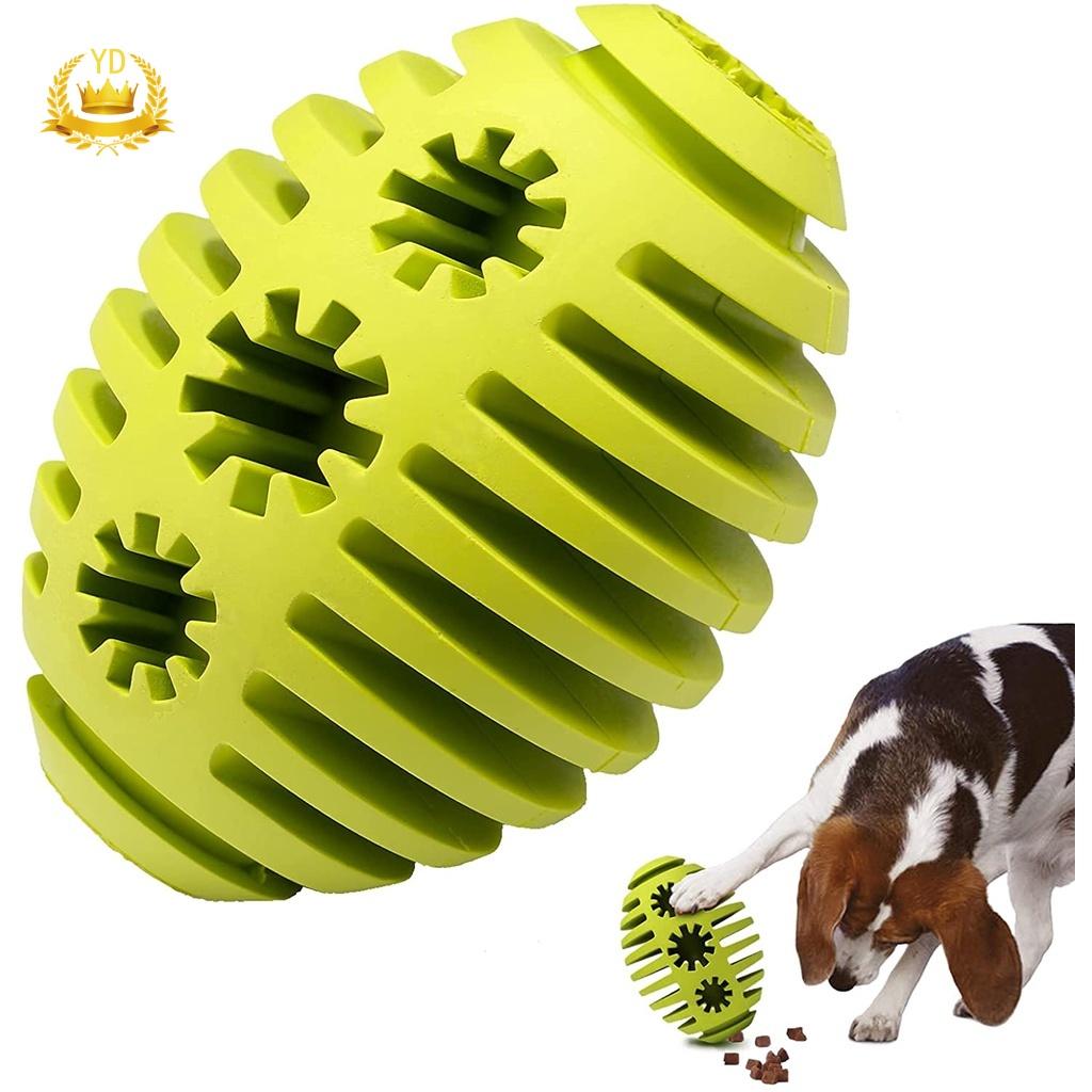 Puppy Dog Chew Toys Heavy Duty Long Lasting Natural Rubber Indestructible Slow Feeder Toy Ball Interactive Training Pet Dog Toys for Boredom Nontoxic Teeth Cleaning Football For Large Medium Dogs Dog Teeth Ball HB