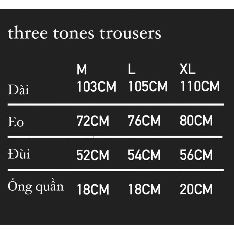 QUẦN RÁP XÁM 3 MÀU ỐNG SUÔN