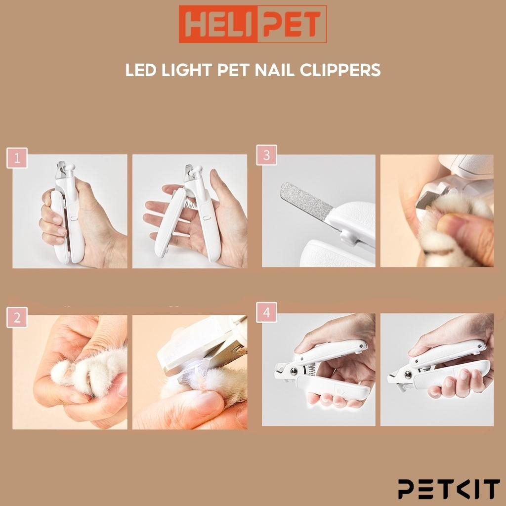 Kềm cắt móng thú cưng có đèn LED PETKIT LED Pet Nail Clippers - HeLiPet