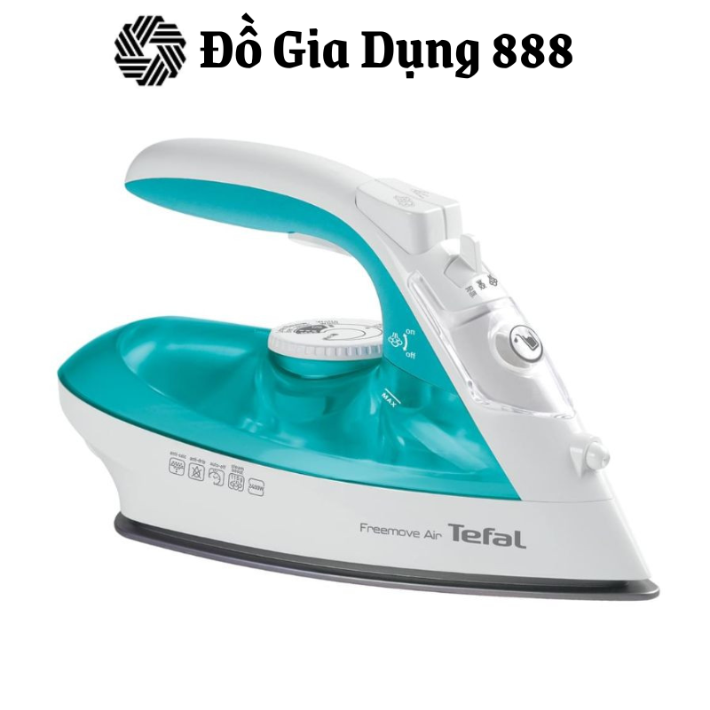 Bàn Là Hơi Nước không Dây TEFAL FV6520, Công Suất 2600W, Bàn Ủi Làm Phẳng Nhanh, Bình Nước 250ml, Nhập Đức, BH 12 Tháng, Hàng Chính Hãng