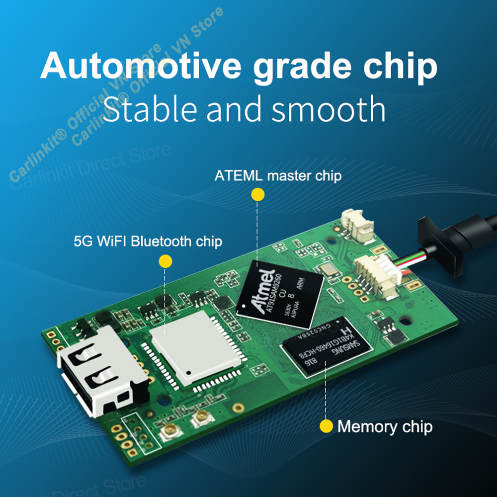 Carlinkit CPC200-AutoKit -Bộ Adapter chuyển đổi Apple Carplay có dây sang Apple Carplay không dây cho xe hơi màn Android.