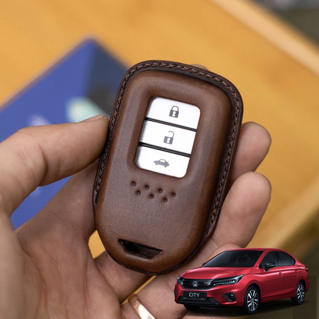 Bao Da Chìa Khóa ô tô HONDA CITY | Bọc chìa khóa ô tô da thật khâu tay