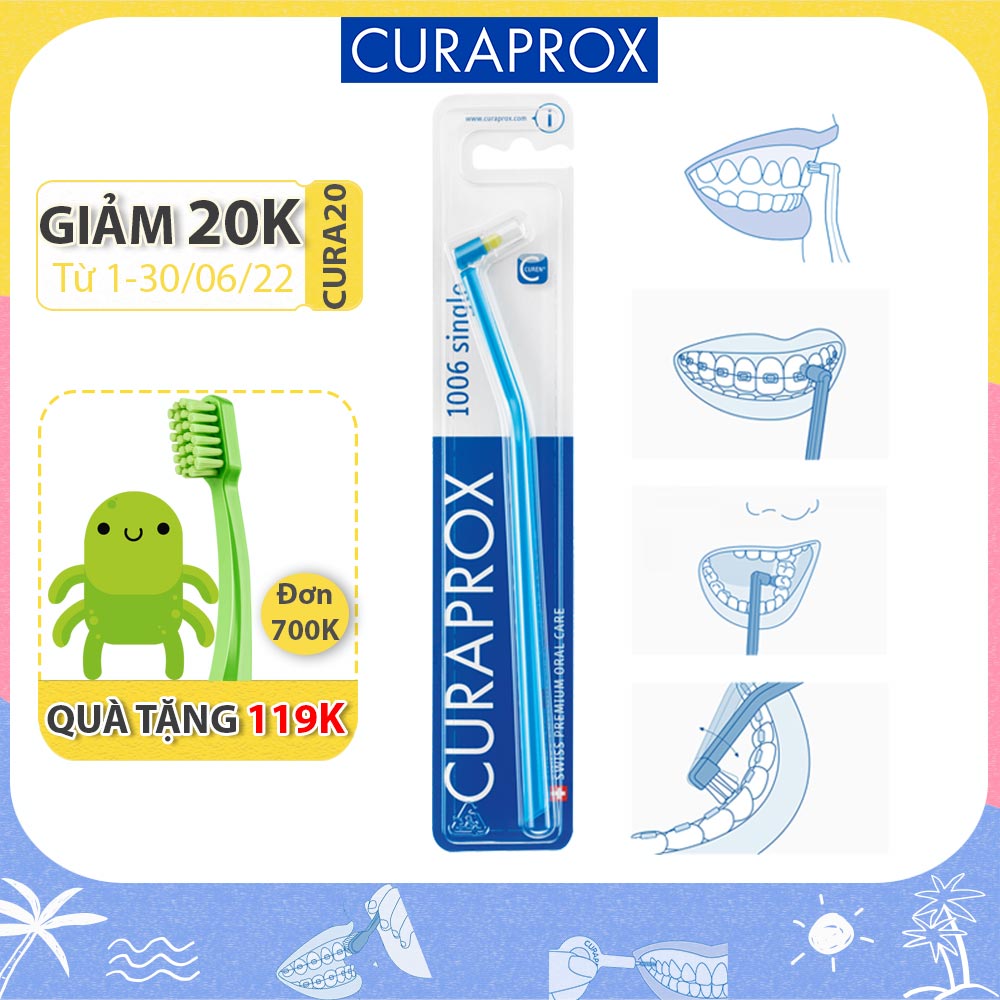Bàn chải răng đầu nhỏ Curaprox Single