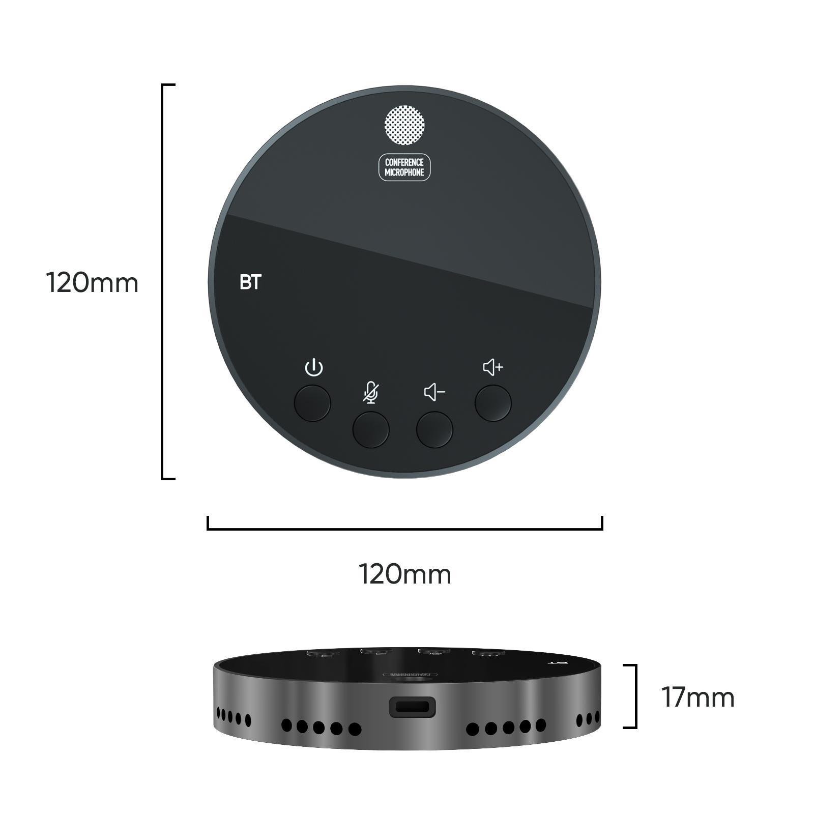 Y08 Desktop USB Conference Speakerphone BT Microphone 360° Omnidirectional Condenser Plug & Play PC Computer Mic