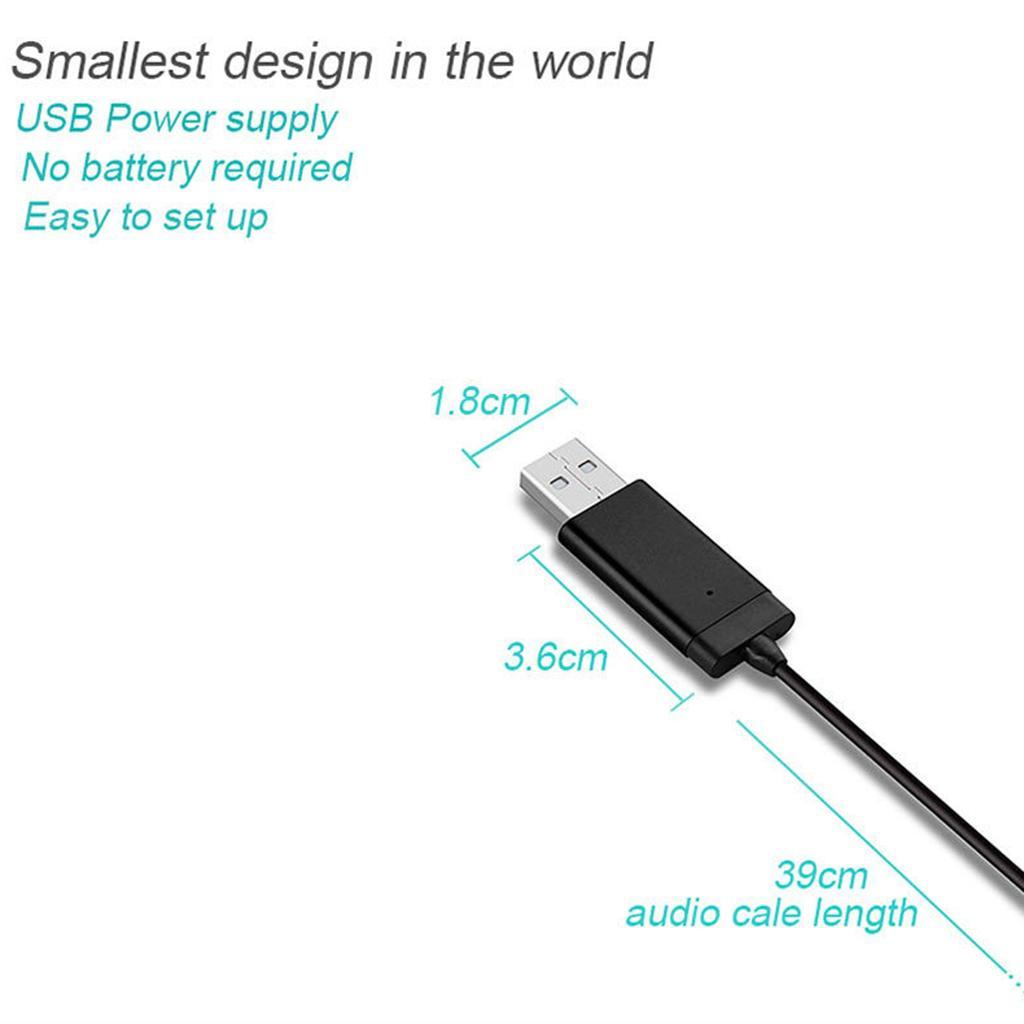 Aux 3.5mm Blutooth Wireless For PC Audio Bluetooth Receiver Adapter