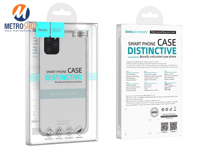 Ốp lưng dành cho Iphone 11 Promax chống vân tay, chống va đập siêu mỏng Utralthin Hoco -Hàng chính hãng
