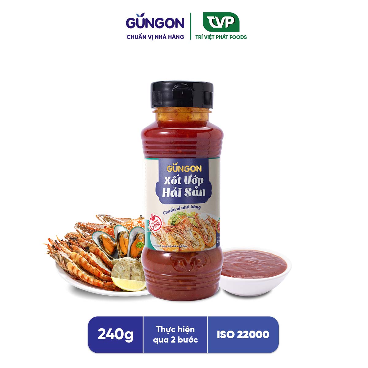 Xốt ướp hải sản GUNGON gia vị ướp đồ nướng thịt, hải sản 240g