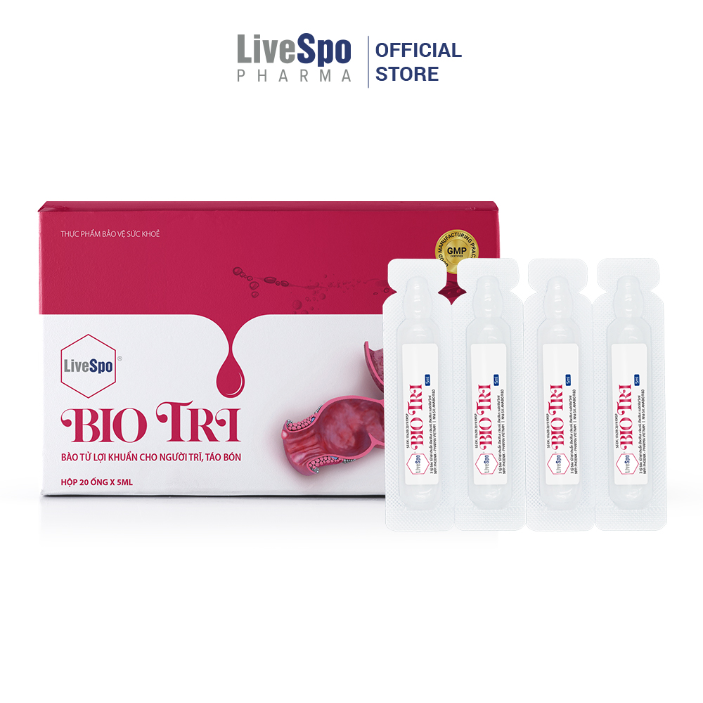 Livespo Biotri ngăn ngừa giảm vùng tổn thương búi trĩ