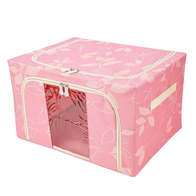 Tủ đựng quần áo, chăn màn bằng vải chống thấm nước khung thép 50x40x33cm