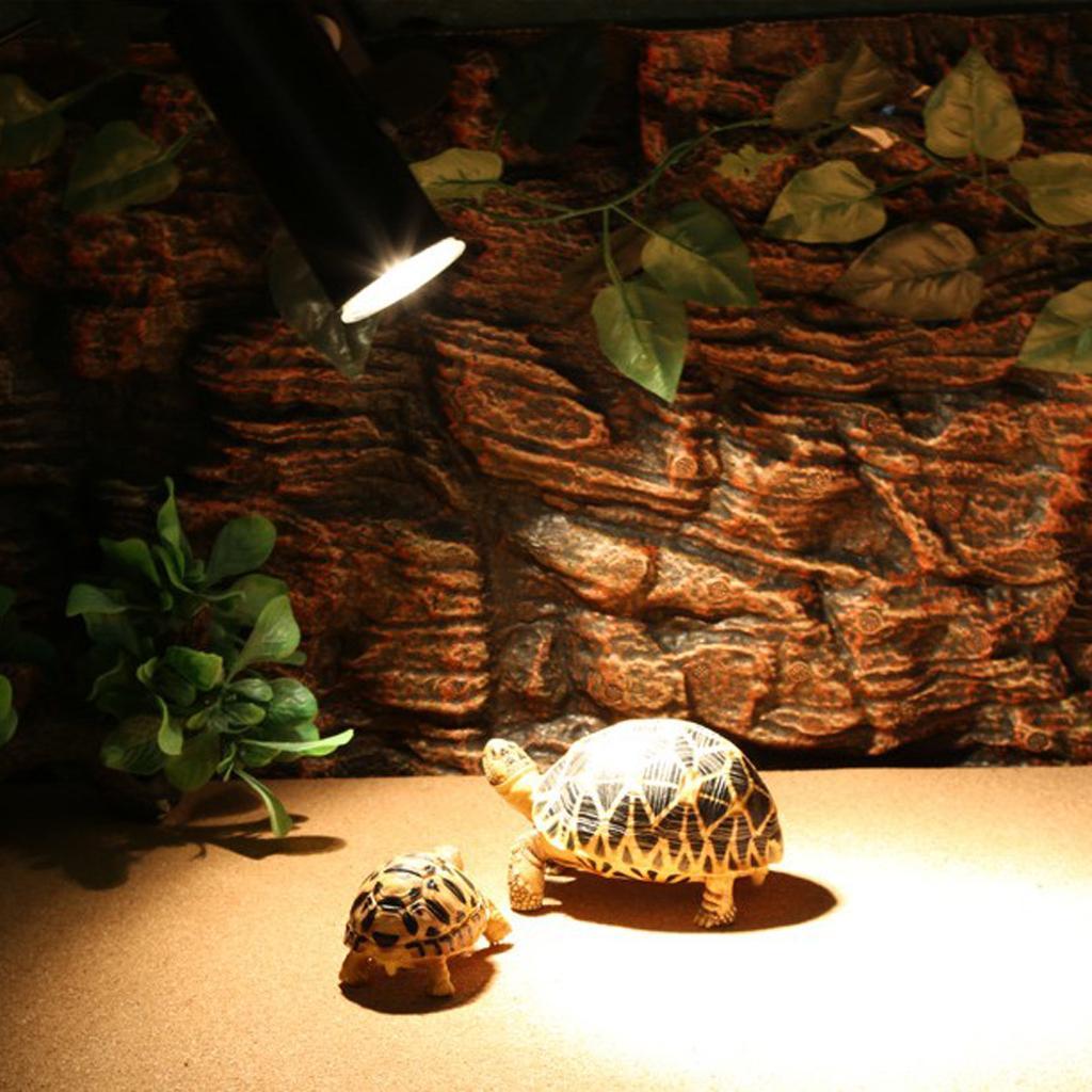 2pcs Reptile Tortoise Amphibian UVA UVB Heat Light Infrared Baking Spot Lamp