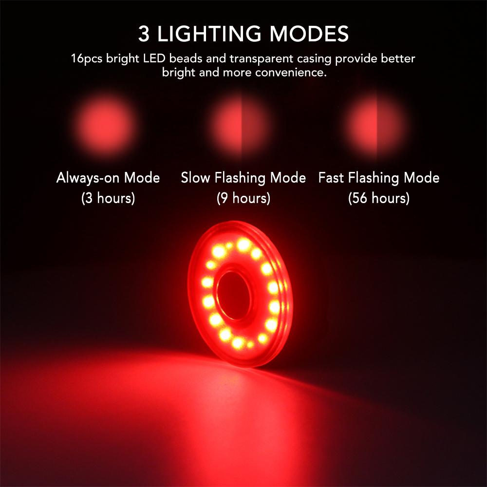 Đèn hậu xe đạp nhỏ USB có thể sạc lại Đèn LED phía sau xe đạp