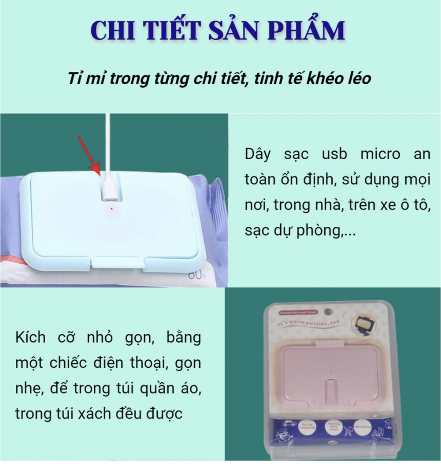 Máy ủ ấm khăn cho bé 2-C9-T-4491-2020