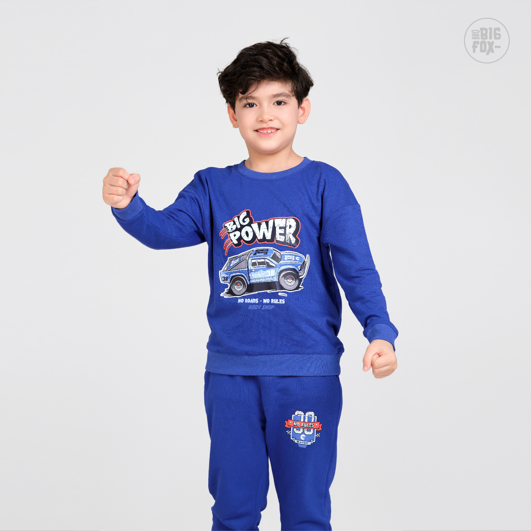 Bộ đồ thu đông cho bé trai Bigfox Miss Meow size đại vải nỉ áo dài tay mặc nhà cỡ trẻ em 3-11 tuổi