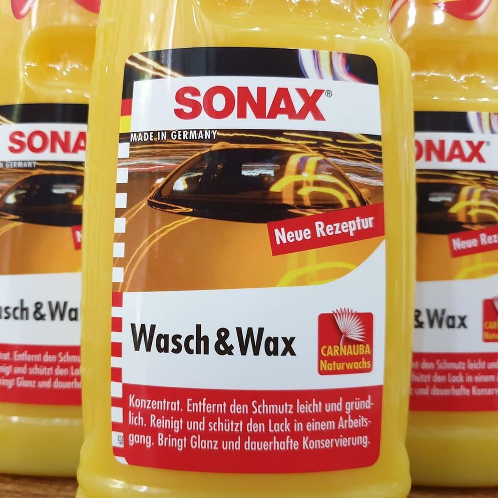 Nước rửa xe 2:1 SONAX Wash &amp; Wax (Rửa &amp; Wax bóng sơn) 1000ml