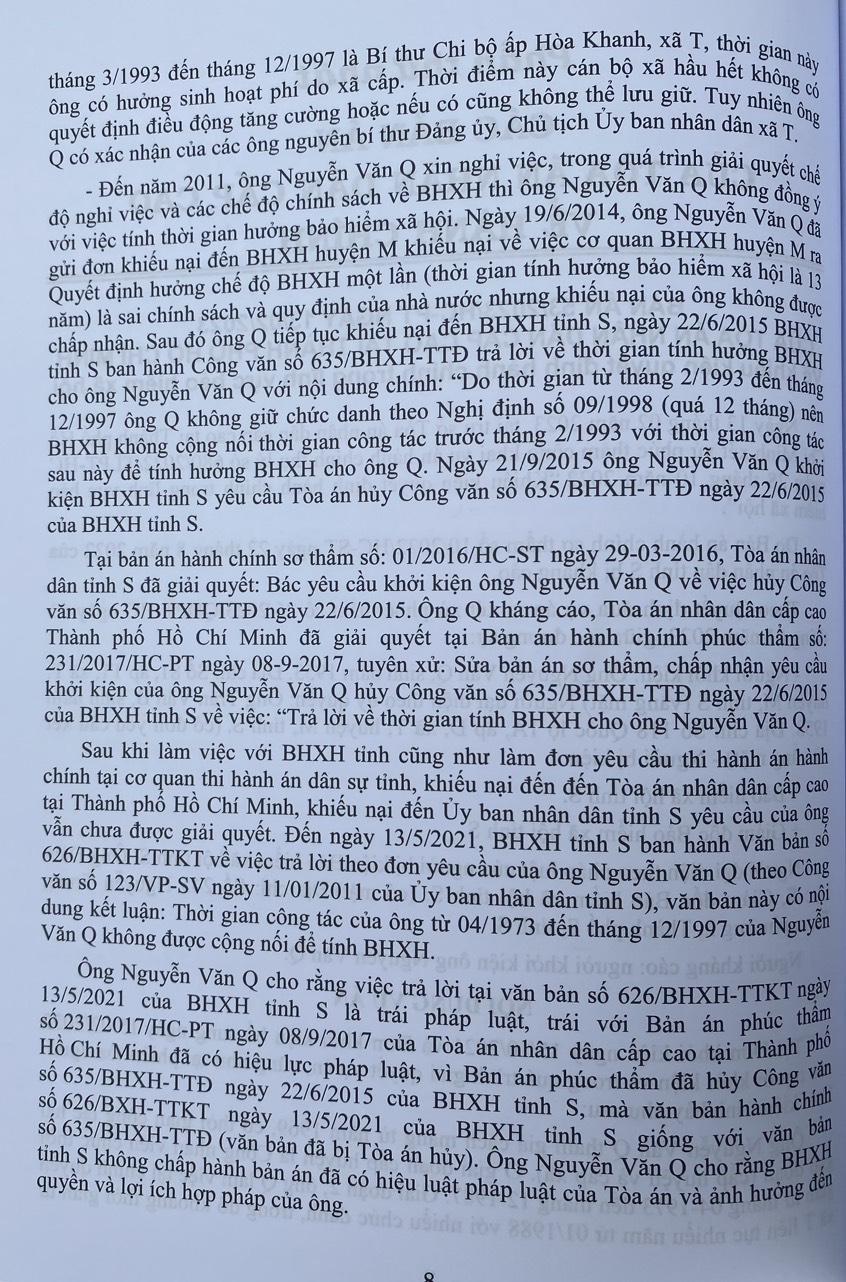 Tuyển Tập Các Bản Án của Toà Án Nhân Dân Cấp Cao  về Hành Chính - Kinh Doanh Thương Mại - Hôn Nhân Gia Đình - Lao Động