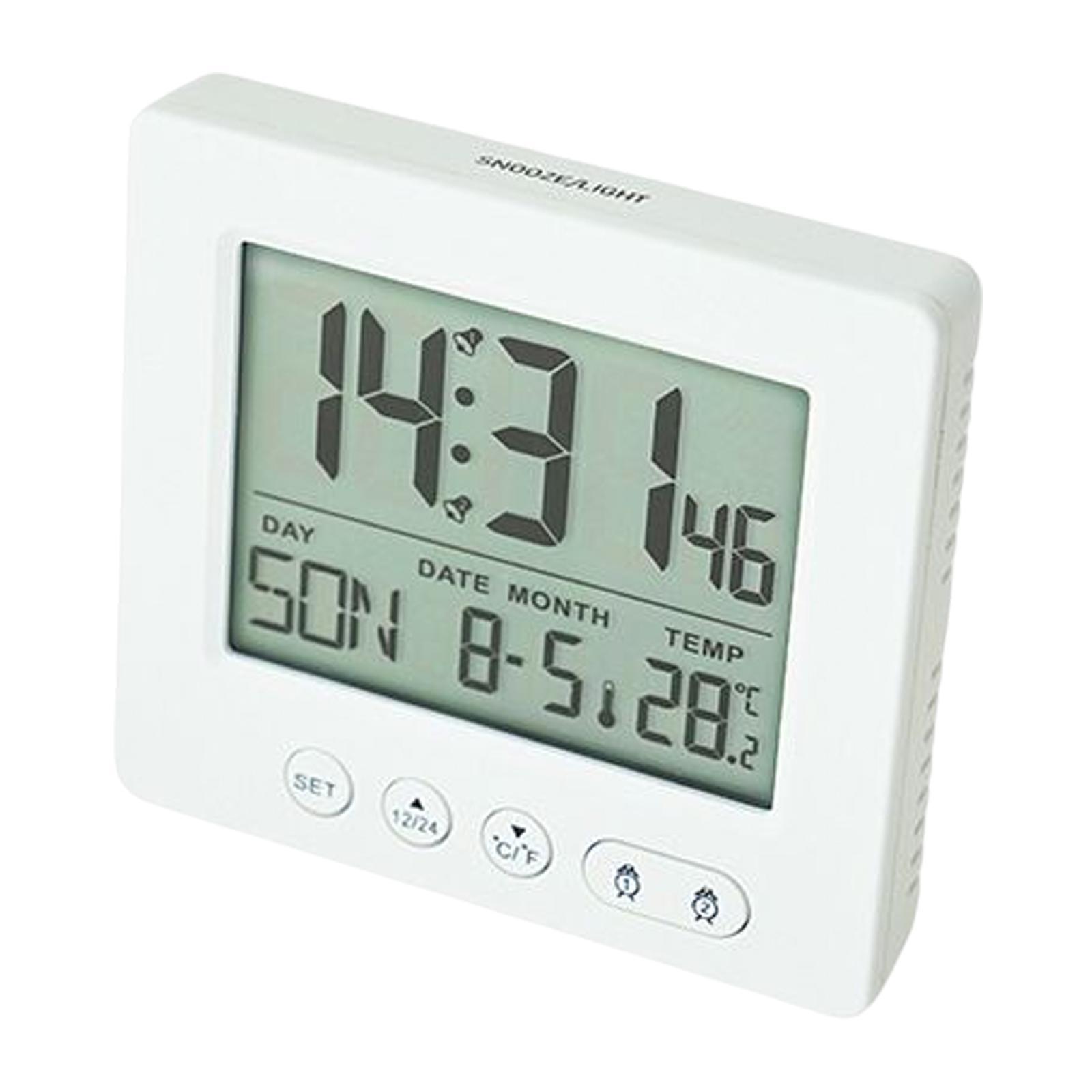 Digital Clock LCD Time Week Date Temperature Display for Living Room Home