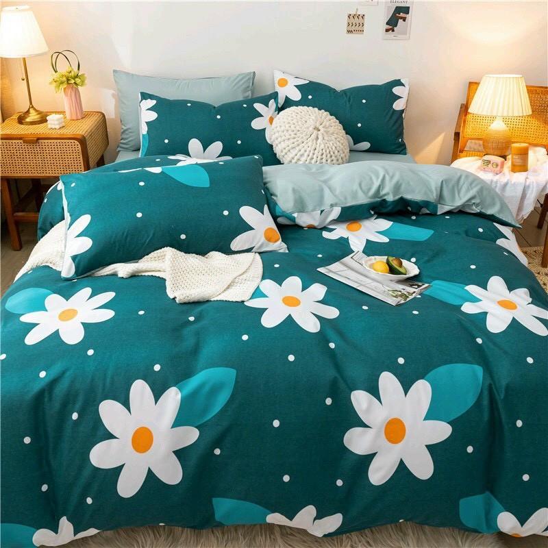 Bộ chăn ga Cotton Poly hoa bả cánh - Hàng nhập khẩu