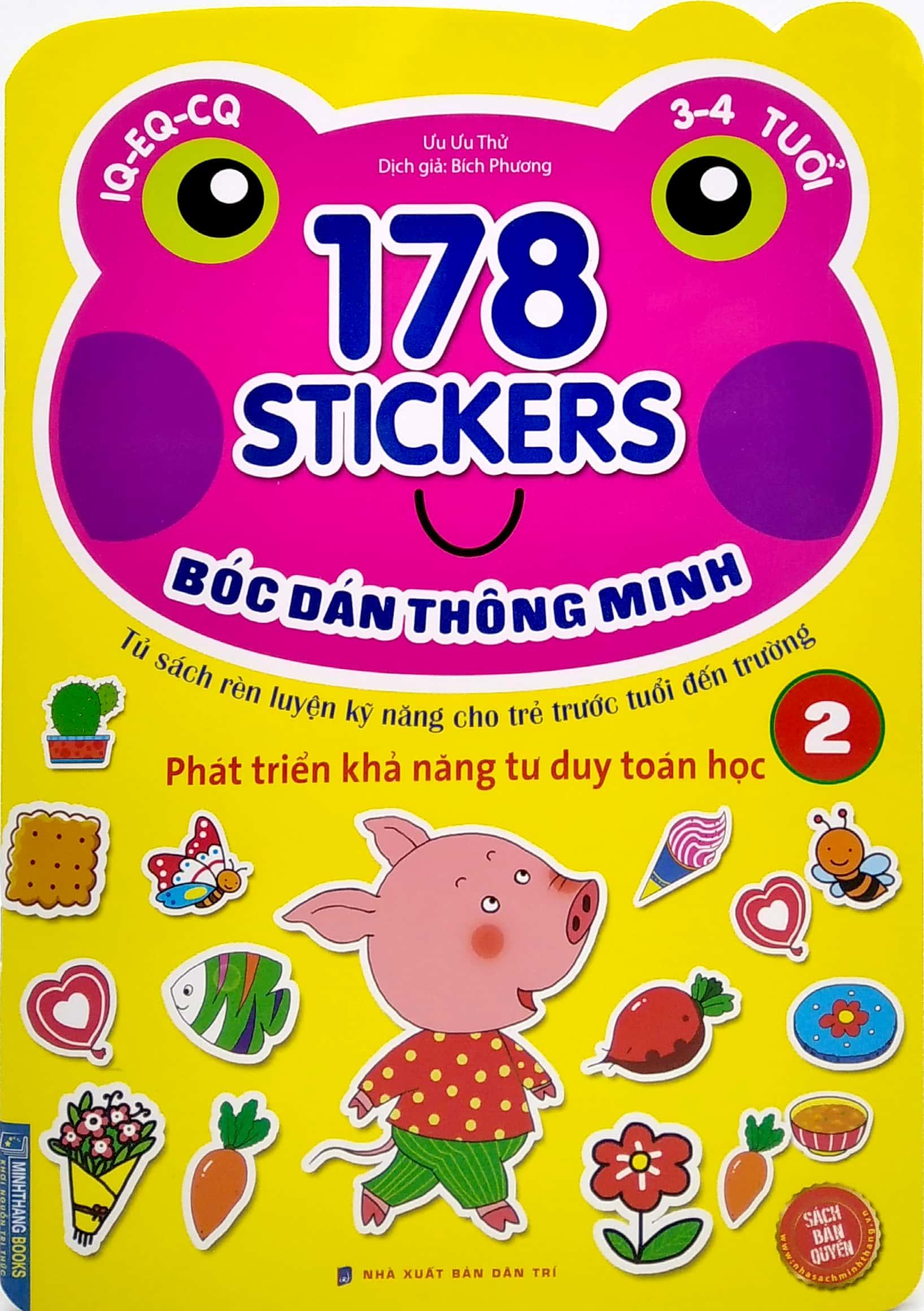 178 Stickers - Bóc Dán Thông Minh Phát Triển Khả Năng Tư Duy Toán Học - Tập 2