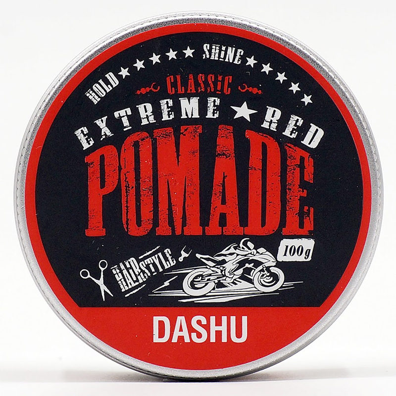 Pomade tạo kiểu tóc nam Hàn Quốc Dashu Dash Classic Renewal Extreme Red Pomade 100g, thành phần 90% thảo dược, thiết kế riêng cho người châu á, độ bóng 4, giữ nếp 10, hương nước hoa 3 tầng mùi cổ điển.