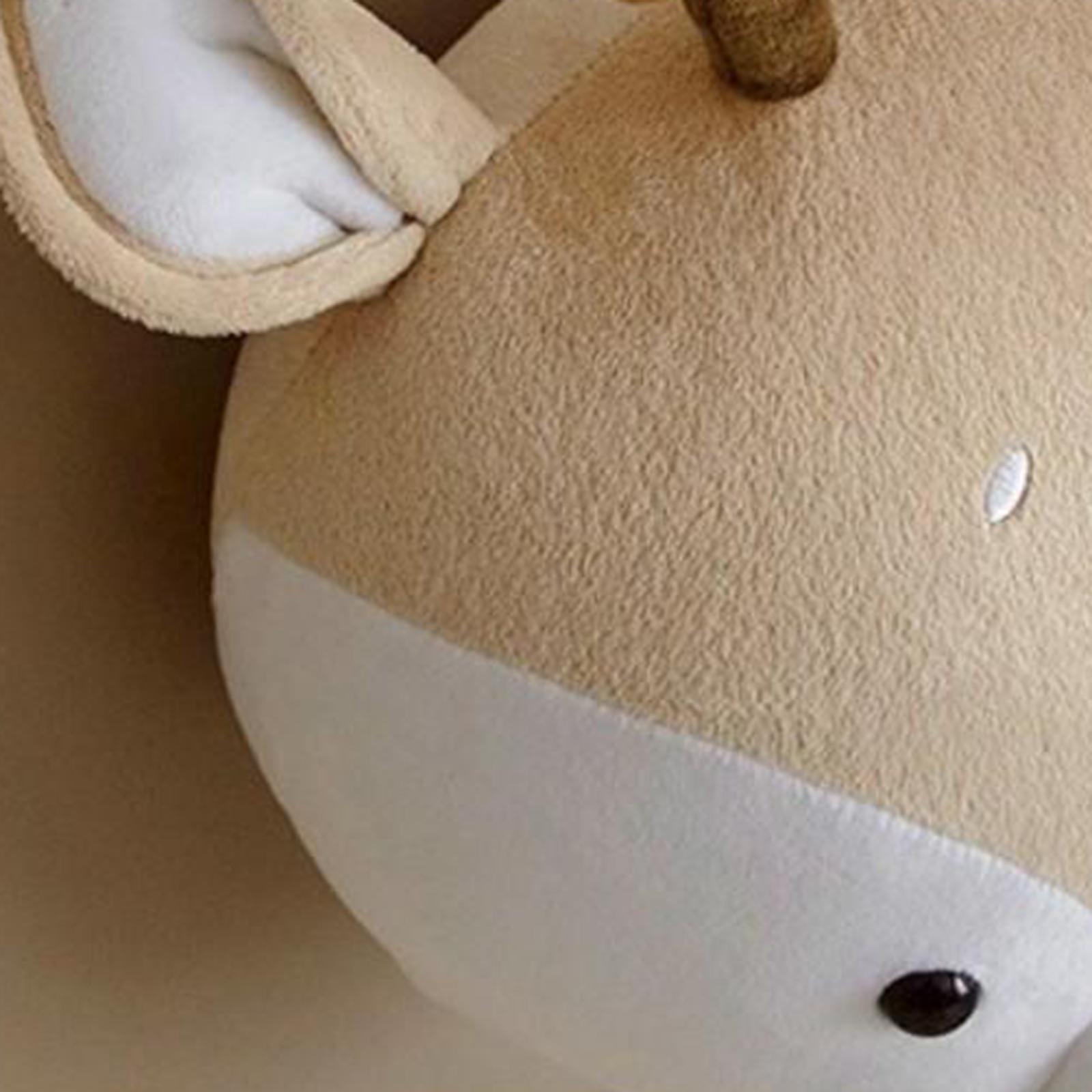 2x Wall Decor Animal Head Wall Ornaments Wall Hanging Mount for Kids Room